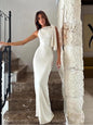 Women's Hot Sweetheart Long Dress New Fashion Asymmetric Temperament Slim Package Hip Simple Tie Dresses