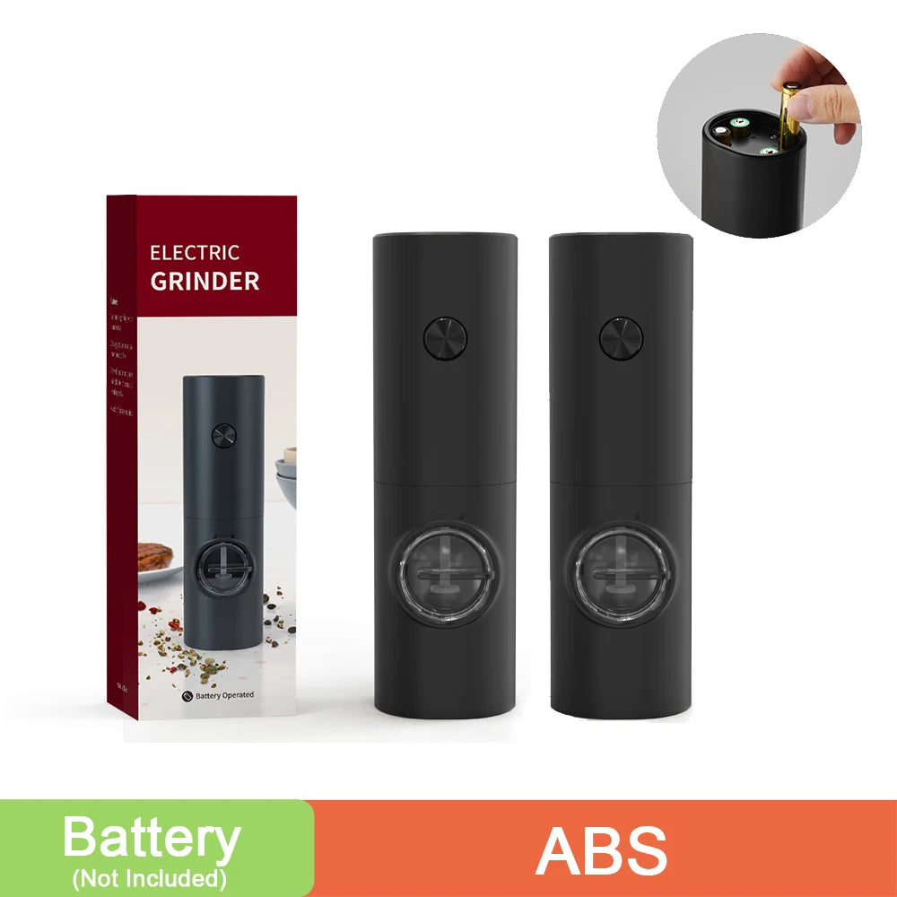 Rechargeable Electric Salt And Pepper Grinder Set With LED USB Charging Base Stainless Steel Automatic Spice Grinder Pepper Mill