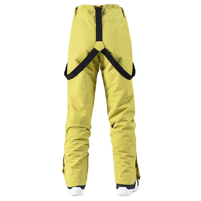 Cheap Women's and Men's Ice Snow Pants Outdoor Snowboarding Clothing Strap Trousers Skiing Suit Wear 10K Waterproof