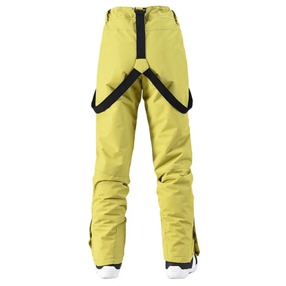 Cheap Women's and Men's Ice Snow Pants Outdoor Snowboarding Clothing Strap Trousers Skiing Suit Wear 10K Waterproof