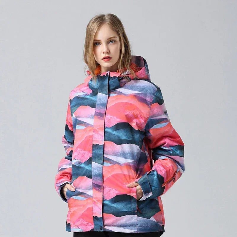2025 Hooded Skiing Jackets Warm Women Outdoor Sports Mountain Woman Snowboard Coats Heated Motorcycle Female Snowmobile Clothes