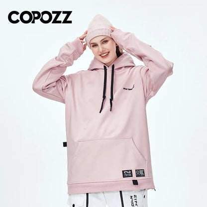 Oversize Ski Hoodie Men Women Warm Windproof Waterproof Snow Hoodie Ski Jacket Skiing Snowboarding Hooded Jackets Ski Equipment