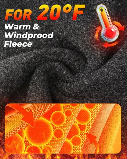 Thermal Balaclava Ski Mask Windproof Fleece Face Cover for Cold Weather Motorcycle Riding Skiing Snowboarding Outdoor Work