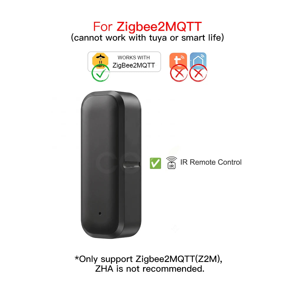 Tuya Zigbee 38KHz IR Remote Control Temperature Humidify Sensor Smart Wireless Universal for TV DVD AC for Alexa Google Home