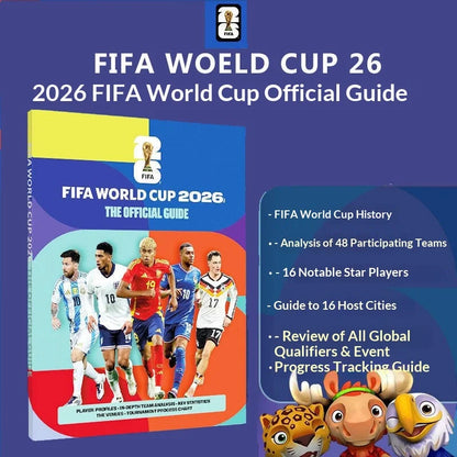 2026 Fifa World Cup The Official Guide (English Original) 128-Page Paperback Officially Licensed World Cup Merchandise Book