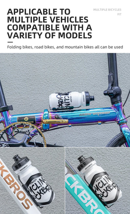 ROCKBROS Bicycle Bottle Cages Aluminium Alloy Cycling Water Bottle Holder Ultralight Cup Bracket Mount MTB Road Bike Accessories