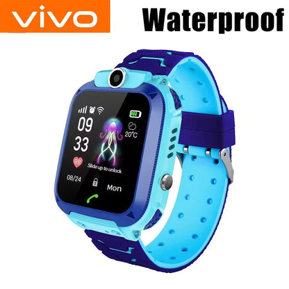 VIVO Kids 4G Smart Watch Sim Card Call Child SmartWatch SOS GPS Location Tracker Camera Waterproof Watch Gift For Ios Android