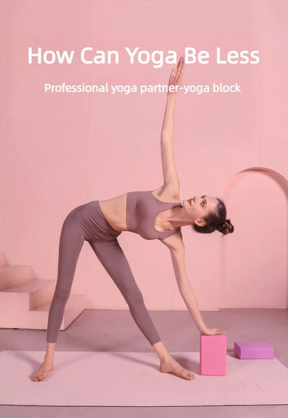 Yoga Blocks Gym Foam Brick Pilates Training Exercise Fitness Bolster Pillow Cushion Stretching Body Shaping Building Cubes