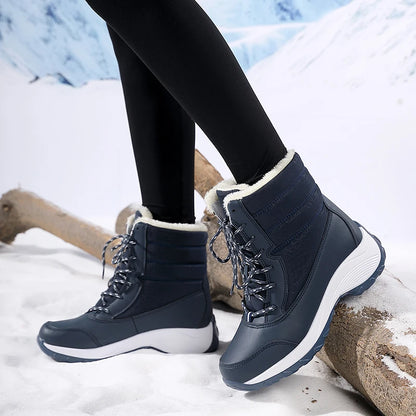 Snow Boots for Women Platform Shoes Boots Plush Keep Warm Women's Thigh High Boots Winter Ankle Boots Comfortable Walking Shoes