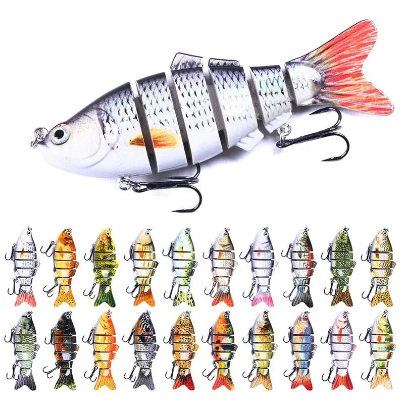 6/3/1Pcs Fishing Lure Sinking 10cm 17.5g 6 Segment Multi Jointed Swimbait Artificial Wobblers Crankbait Hard Bait Pesca Tackle