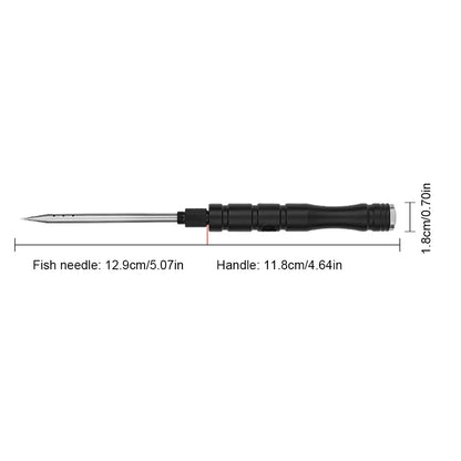 Fish Venting Tool Stainless Steel Needle Aluminum Alloy Reducing Air Pressure Tool Detachable for Deep Sea Fishing