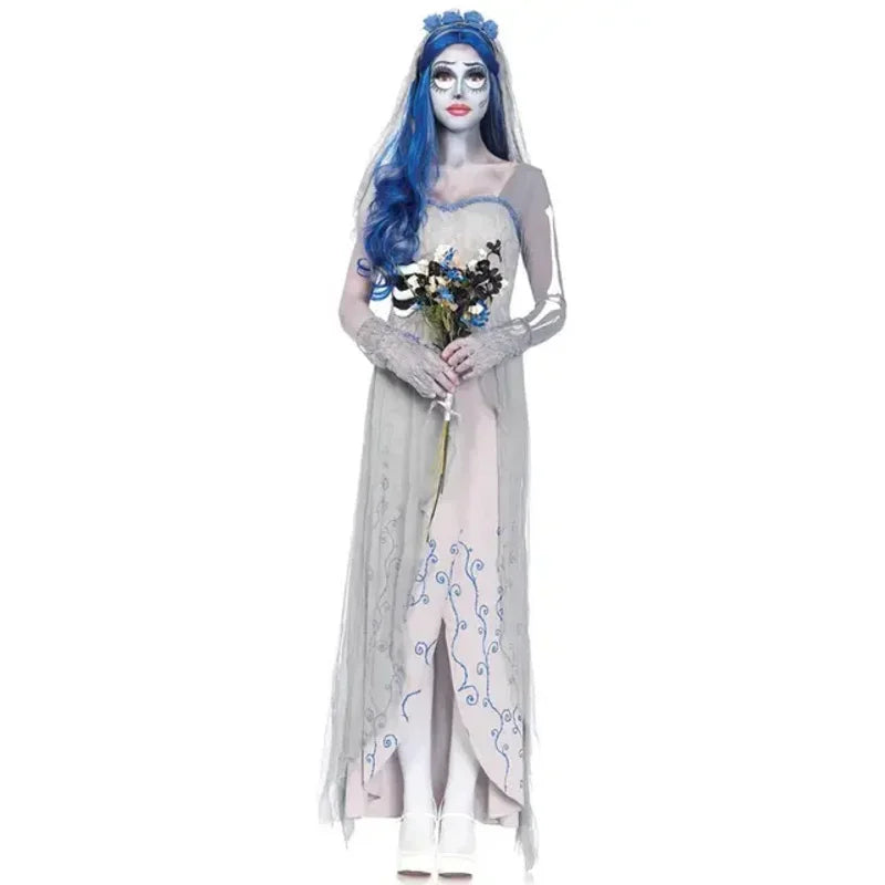 Dress for Female Devil Cosplay Party Devil Corpse Bride Costumes Halloween Women Scary Vampire Costume Clothes Witch Dresses \