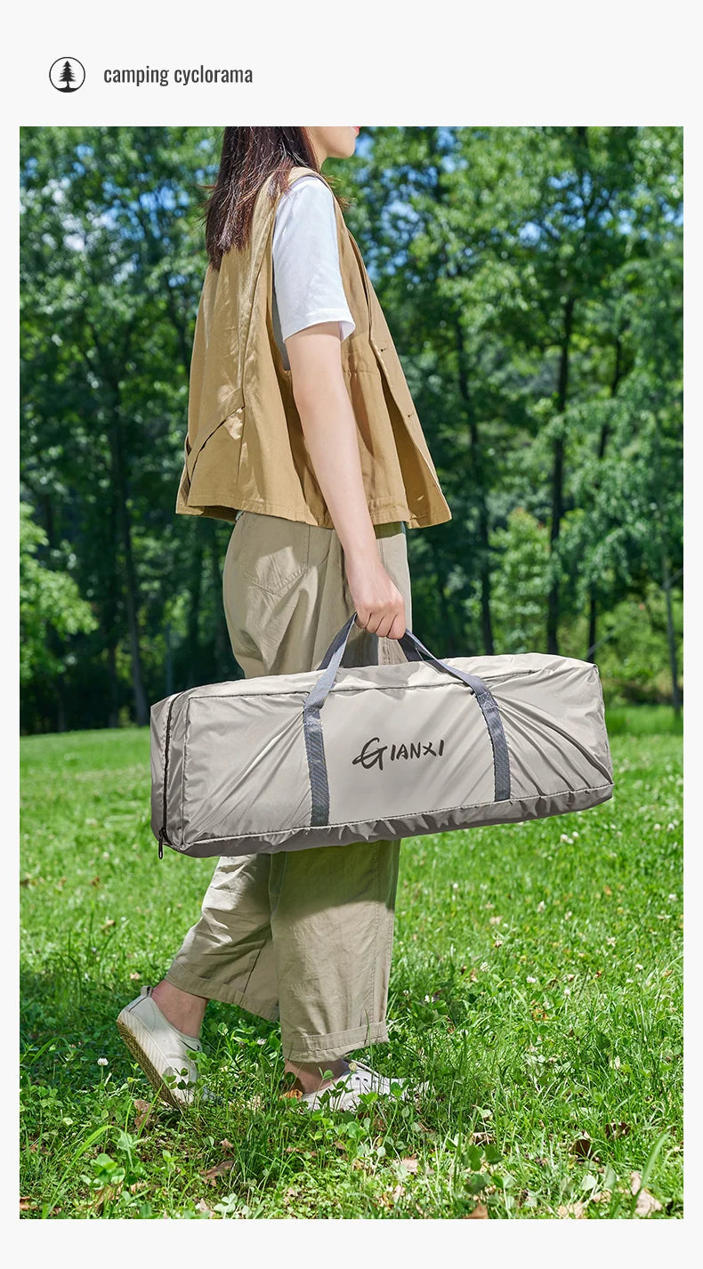 GIANXI Summer Ultralight Outing Camping Awning Gathering Picnic Rectangular Tent Portable Family Outdoor Beach Sunshade