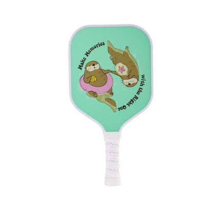 Kid Pickleball Paddle Little Mermaid Astronaut Galaxy Pickleball Paddle Lightweight Honeycomb Core Pickleball Gifts for Children