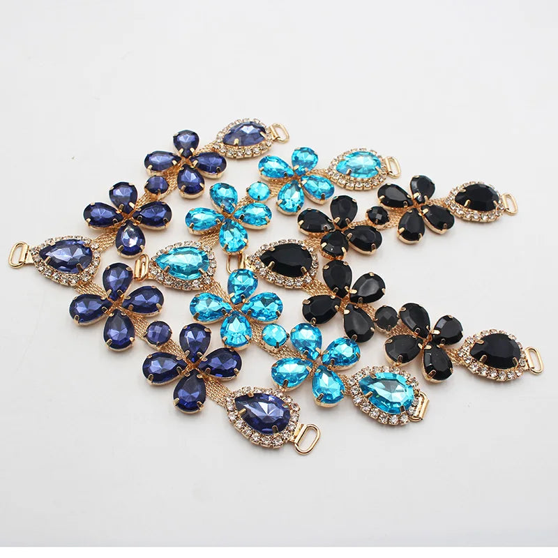 1 pcsOf Fashionable Rhinestone Metal Slipper Chains And Bread Shoes Bikini Women's Shoes Metal Slippers Women's Open Toe