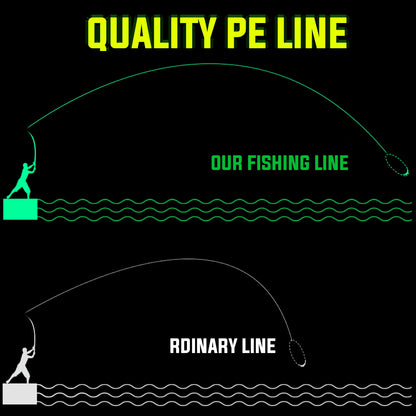 Sougayilang X8 300m Fishing Line 8 Strands Braided Fishing Line Abrasion Resistant Multifilament Carp Fishing Line 16-75LB