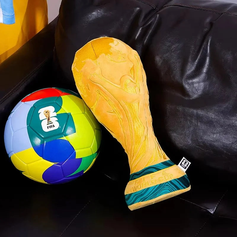 FIFA 2026 World Cup Large World Cup Trophy Plush plush filling Bag Charm Decorative Ornament Ideal Birthday Gift