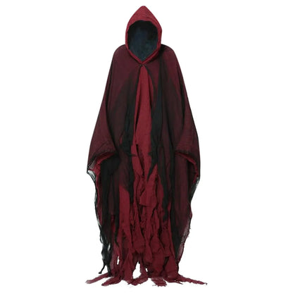 Witch Costumes Halloween Adult Cloak Vampire Hooded Cosplay Costume Cloak Scary Grim Reaper Dress Up Prank Horror Costume Props