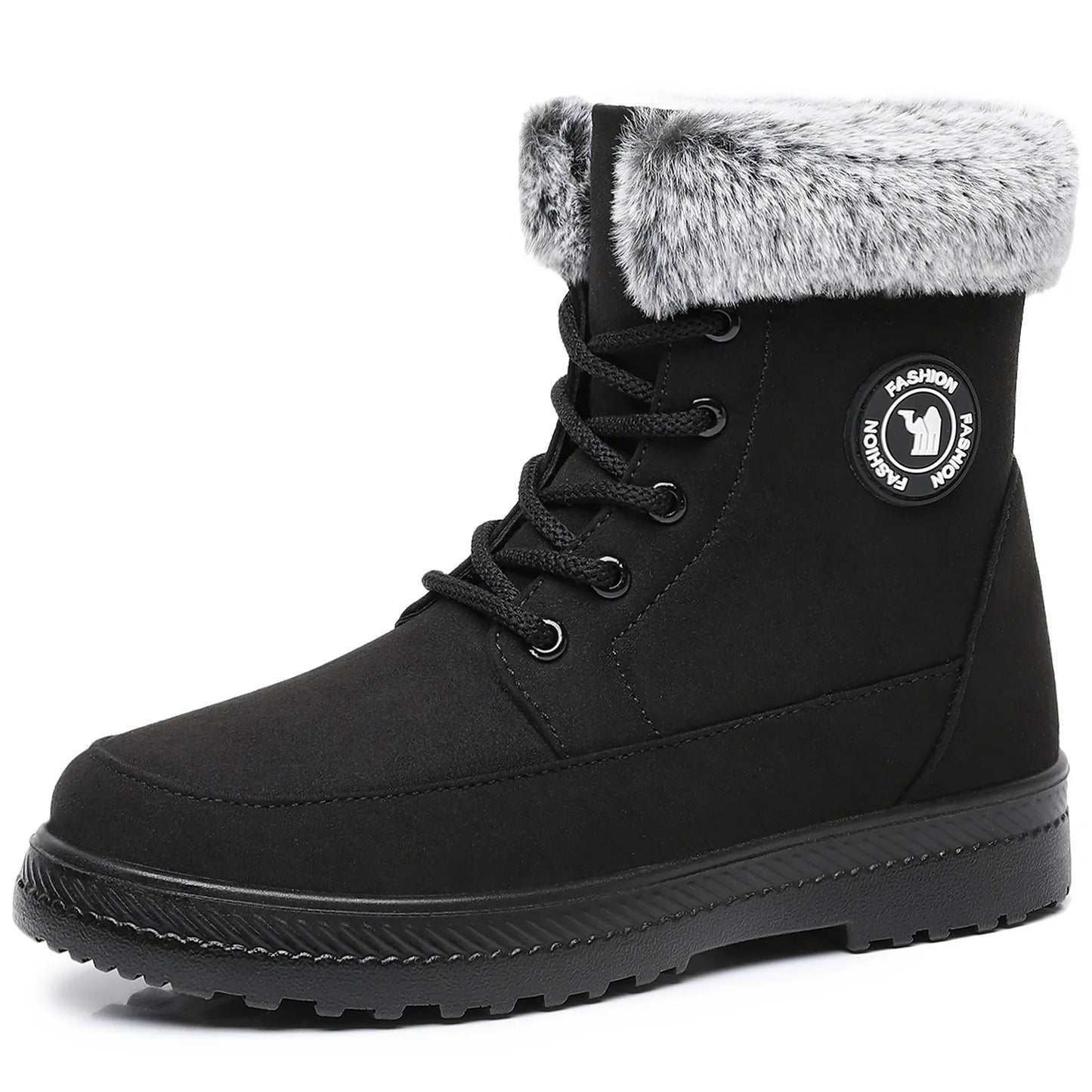 Winter New Women's Thick Plush Cotton Boots and Mid Top Warm Snow Boots Are Fashionable  Trendy  and Upgraded for Warmth