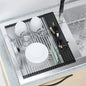 Kitchen Rolling Dish Drainer Roll Up Dish Drying Rack Over The Sink kitchen accessories,storage organization Foldable bowl shelf