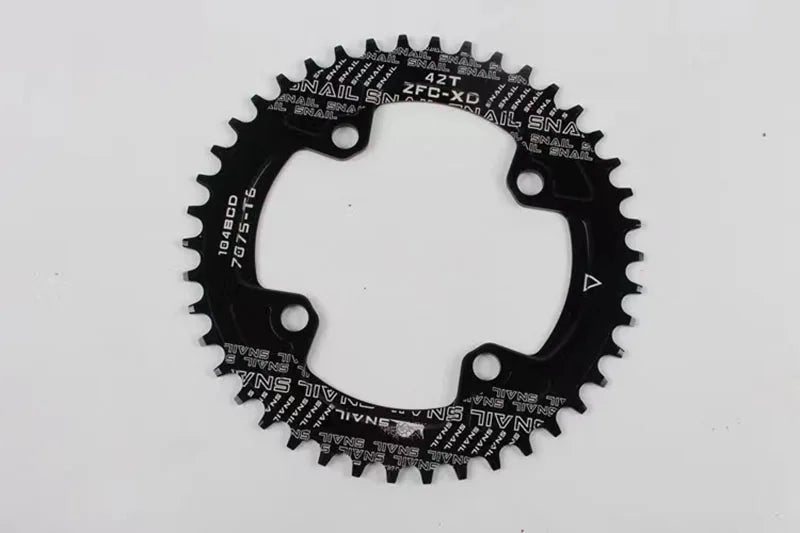 MEROCA Bicycle Crank Chainwheel 104BCD Bike Crankset Aluminum Alloy with Bottom Square Hole 170mm Crank 32/34/36/38/40/42T Plate