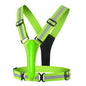 High Visibility Safety Reflective Vest USB Rechargeable LED Running Light Adjustable Cycling Vest Night Warning Work Sports Vest