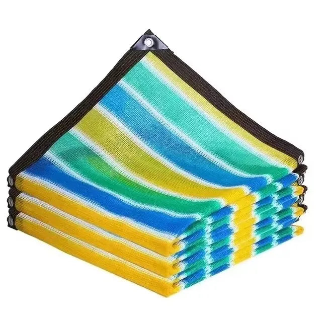 Multiple color outdoor garden sunshade net, terrace sunshade net, camping sunshade net, UV protection, HDPE sunscreen cloth, sun