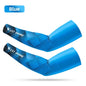 WEST BIKING Summer Sunproof Arm Sleeves UV Protection Seamless Digital Printing Cycling Running Sleeves Cooling Sport Gear