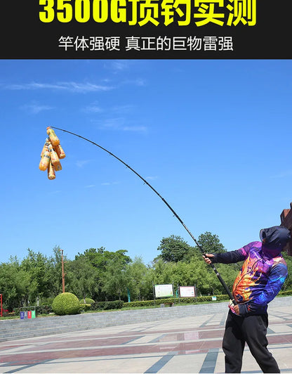 ZZ306 2.4m 2.7m XXXH Safe Load 9000g Snakehead Tip Dia 5mm Fishing Rod Carbonfiber