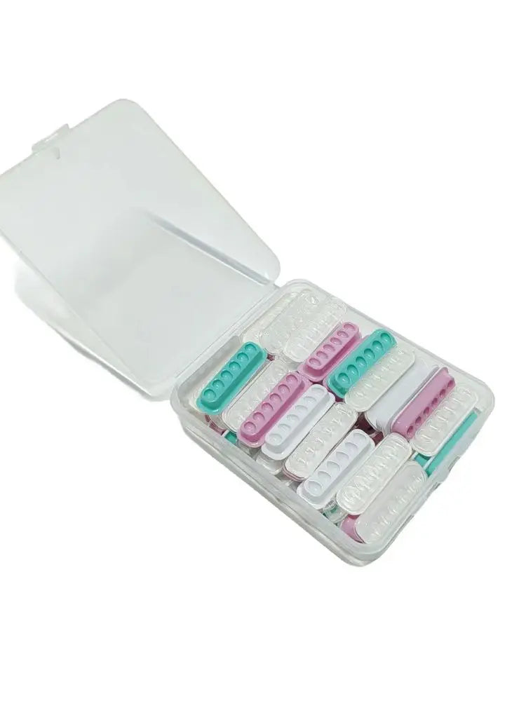 50PCS=1BOX Self Adhering Eyelash Extension Lash Glue Tray Wells Fan maker Private Label  Available