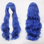 Bride Emily Cosplay Costume Wig Zombie Ghost Emily Blue Printed Dress Gothic Clothing Halloween Party Princess Dress Suit