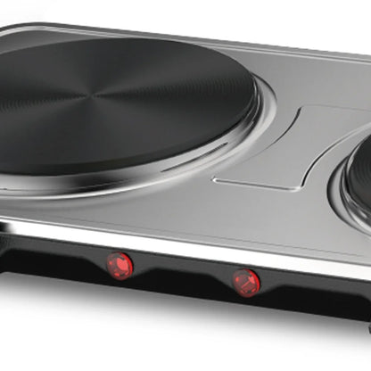 USA Double Head Electric Ceramic Stove Induction Cooker Double Oven Household High Power Stainless Steel Cookware 220V