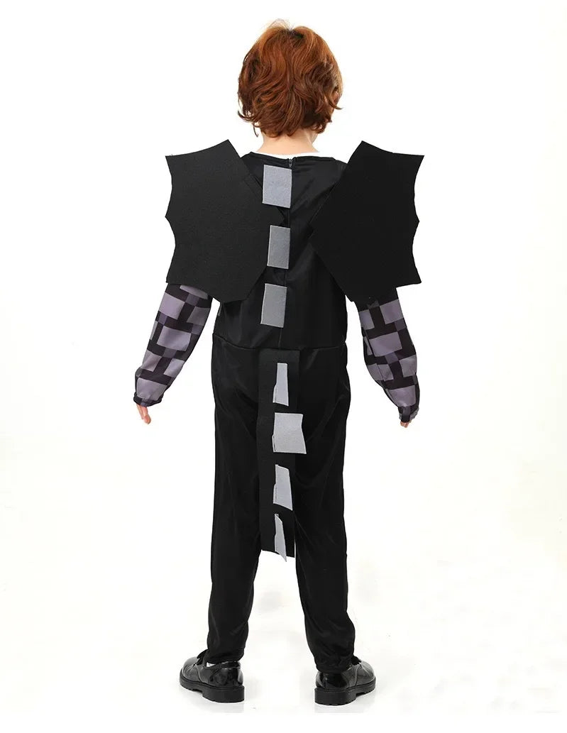 Carnival Party Dress Mask Classic Creeper Anime Game Character Set Diamond Armor Cosplay Costume Children's Clothing
