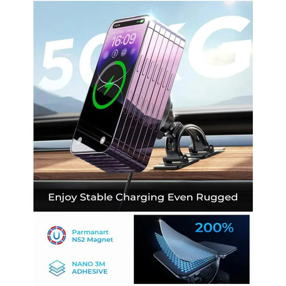 LISEN Hot sales 15W Magnetic Car Mount Charger  Charging Mount Wireless for iPhone 16 Pro Max Accessories Fits