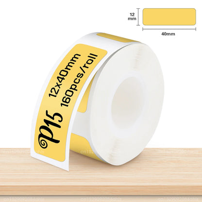 P15 Label Paper Roll White Adhesive Sticker for Marklife P15 P12 Q30 Q30S Label Printer 15*30mm 15*50mm Transparent Label Tape
