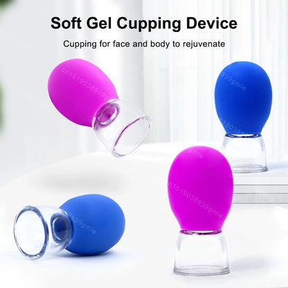 Silicone Cupping Massage Cup Body Face Neck Eye Massager Vacuum Body Facial Care Facial Steaming Pore Cleaner Tool Skin Care