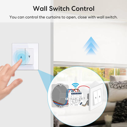 LoraTap Tuya Smart Life Roller Shutter Blinds Switch Relay Module Percentage Timer Remote Control Google Assistant Alexa