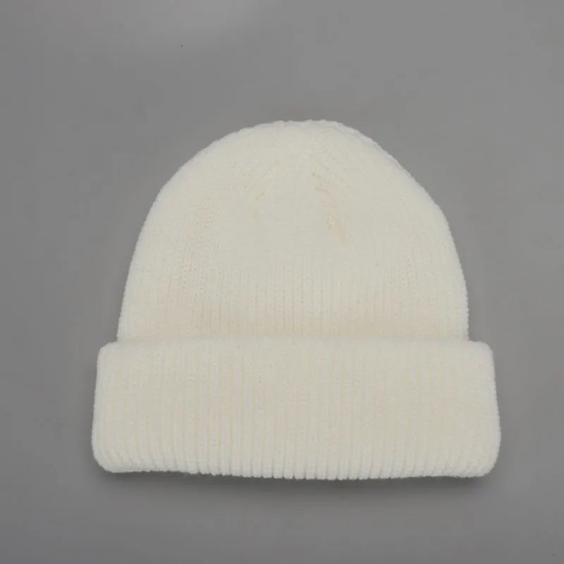 Winter Warm Beanies Casual Short Thread Hip Hop Hat Adult Men Female Knitted Skull Cap Elastic Unisex