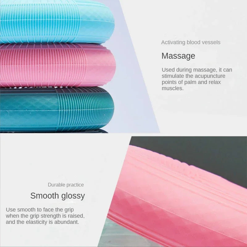 Silicone Hand Grip Strengthener 20-80LB Gripping Ring Finger Trainer Carpal Expander Muscle Finger Stretcher Relieve Wrist Pain