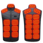 21 Heated Vest Zones Electric Heated Jackets Men Women Sportswear Heated Coat Graphene Heat Coat USB Heating Jacket For Camping