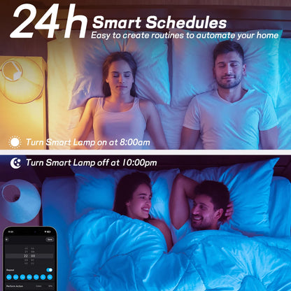 220V 110V WiFi Smart LED Bulb 9W 10W E27/E26 RGB+CCT Indoor Light Alexa Google Home Together APP Timing Dimming
