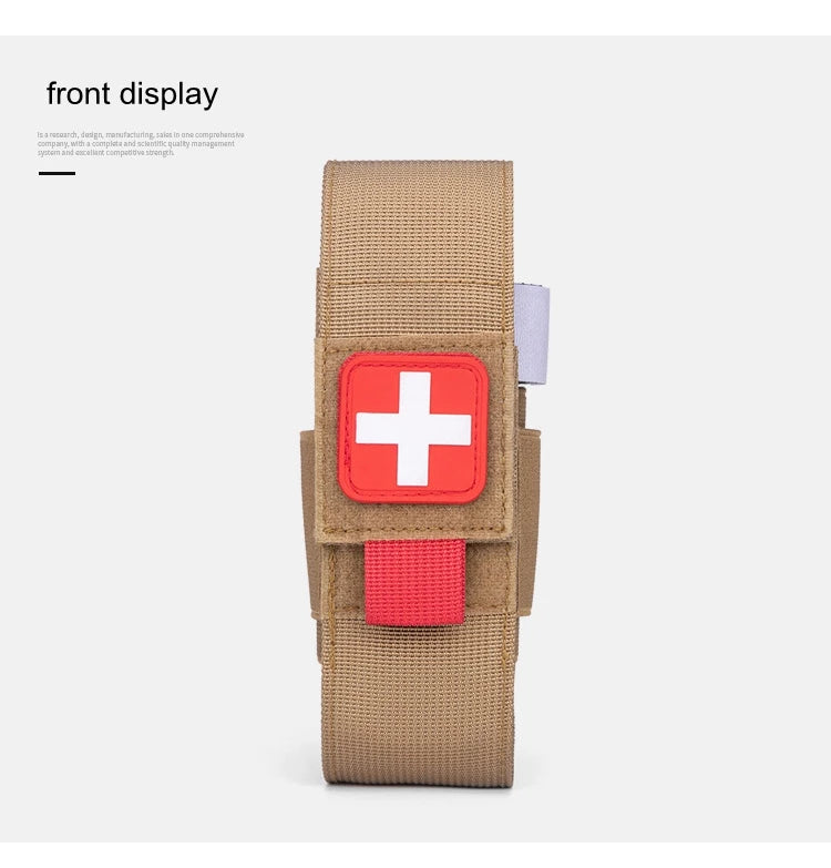 Tactical Outdoor Molle Scissor Bag Medical Shears Pouch Multifunctional Tourniquet Holder Storage Bag Case Flashlight Holster