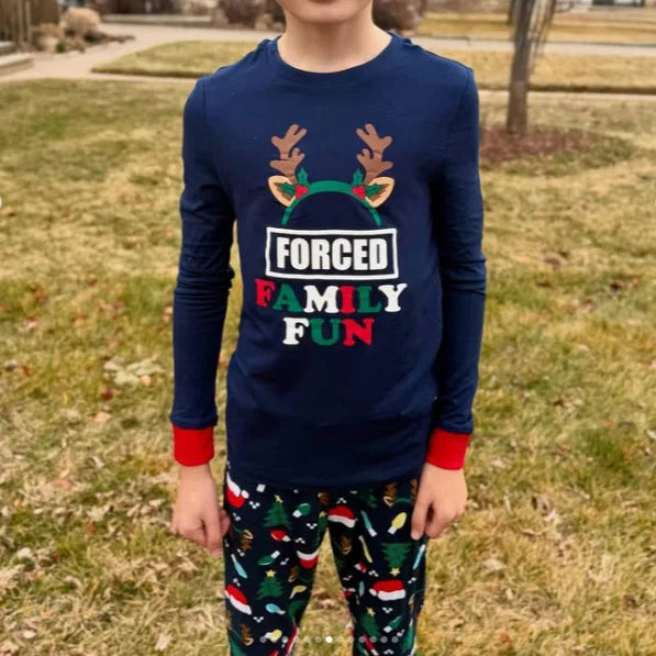 New Year's Costumes Family Matching Outfits Christmas Pajamas Mother Father Kids Clothing Set Baby Romper Xmas Family Look Pjs