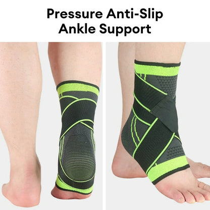 1pc Adjustable Ankle Support Compression Ankle Brace Protector Running Soccer Basketball Gym Ankle Stabilizer Bandage Strap