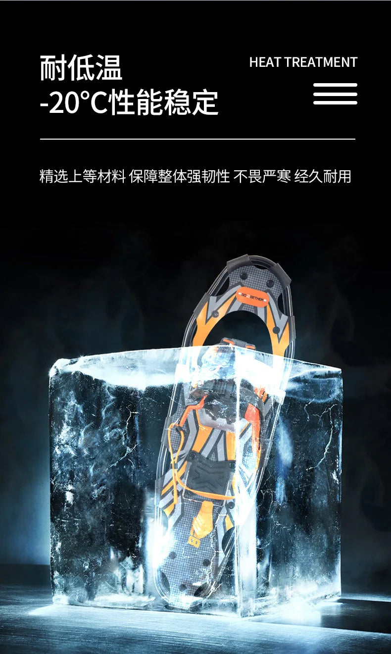 Aluminum Alloy Outdoor Snowboarding Equipment Mountain Climbing Shoes Anti Slip Adjustable Hiking Sneakers Snow Trekking Travel