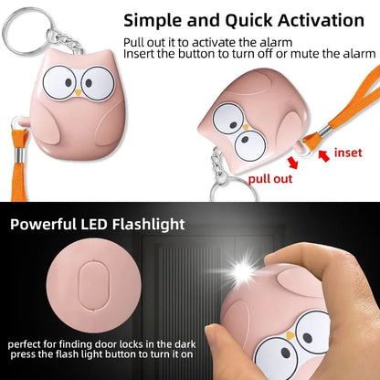 2025 Small and Easy To Carry Anti-attack Self-defence Alarm Rechargeable Battery Loud Key Chain 130db Personal Alarm