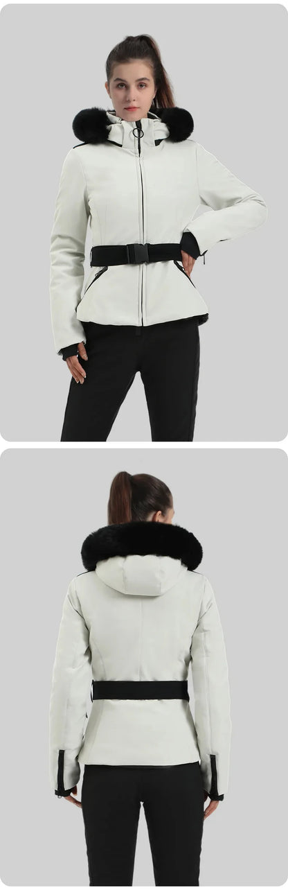 Skiing Jacket 2025 Mountain Snowboard Jackets Winter Hooded Woman Snow Jackets Outdoor Sports Outerwear Windproof Warm Tracksuit