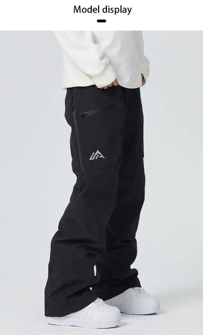 Snow Trousers 2025 Outdoor Sports Snowboard Wear Winter Warm Loose Ski Pants Windproof Waterproof Skiing Pants Women Men Clothes