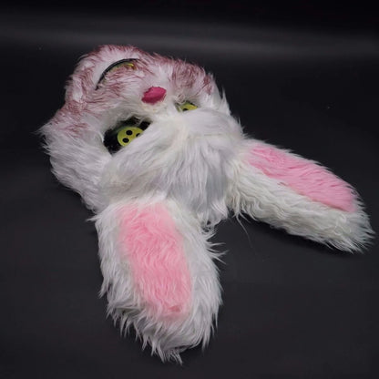 Cartoon Bear Rabbit Halloween Cosplay Face Mask Fancy Party Stage Make-up Scary Head Cover Carnival Costume Prop Masquerade Mask