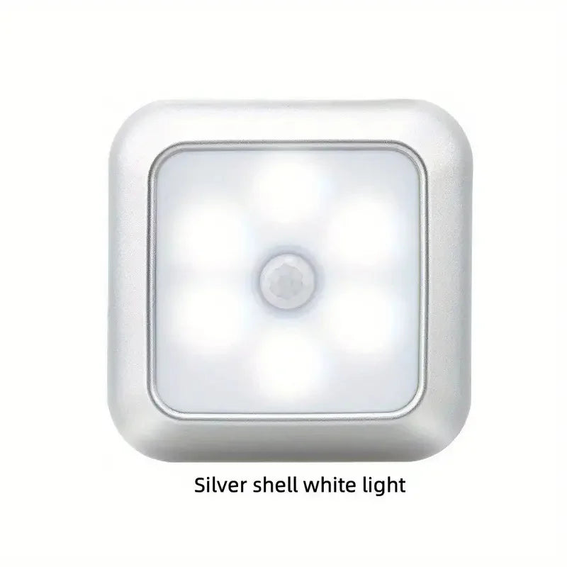 LED Night Light Smart Motion Sensor Night Light 3A Battery-powered Bedside Lamp Closet Bedroom Hallway Staircase Lighting